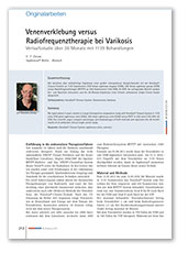 Venenverklebung versus Radiofrequenztherapie bei Varikosis