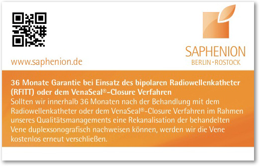 Garantiekarte-Kramfadernbehandlung-Venaseal-o-Radiowelle-